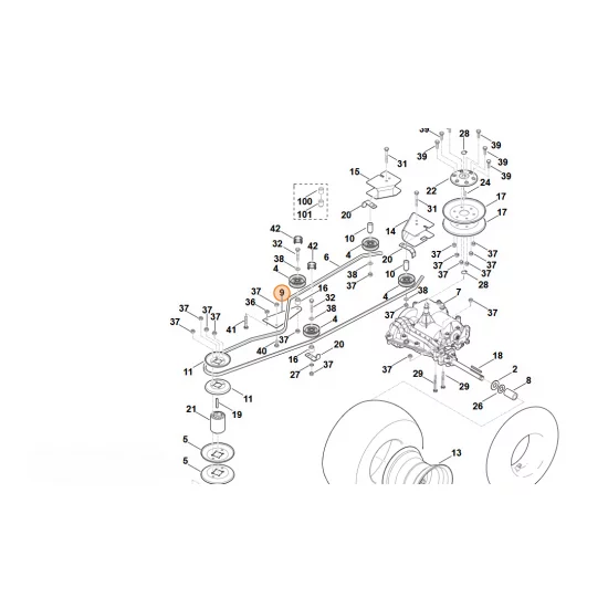 STIHL  Płytka wspornika 6160 704 1310